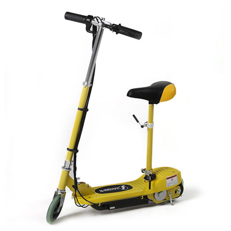 Yellow Electric Scooter with Seat - Kids Electric Scooters by eSkooters