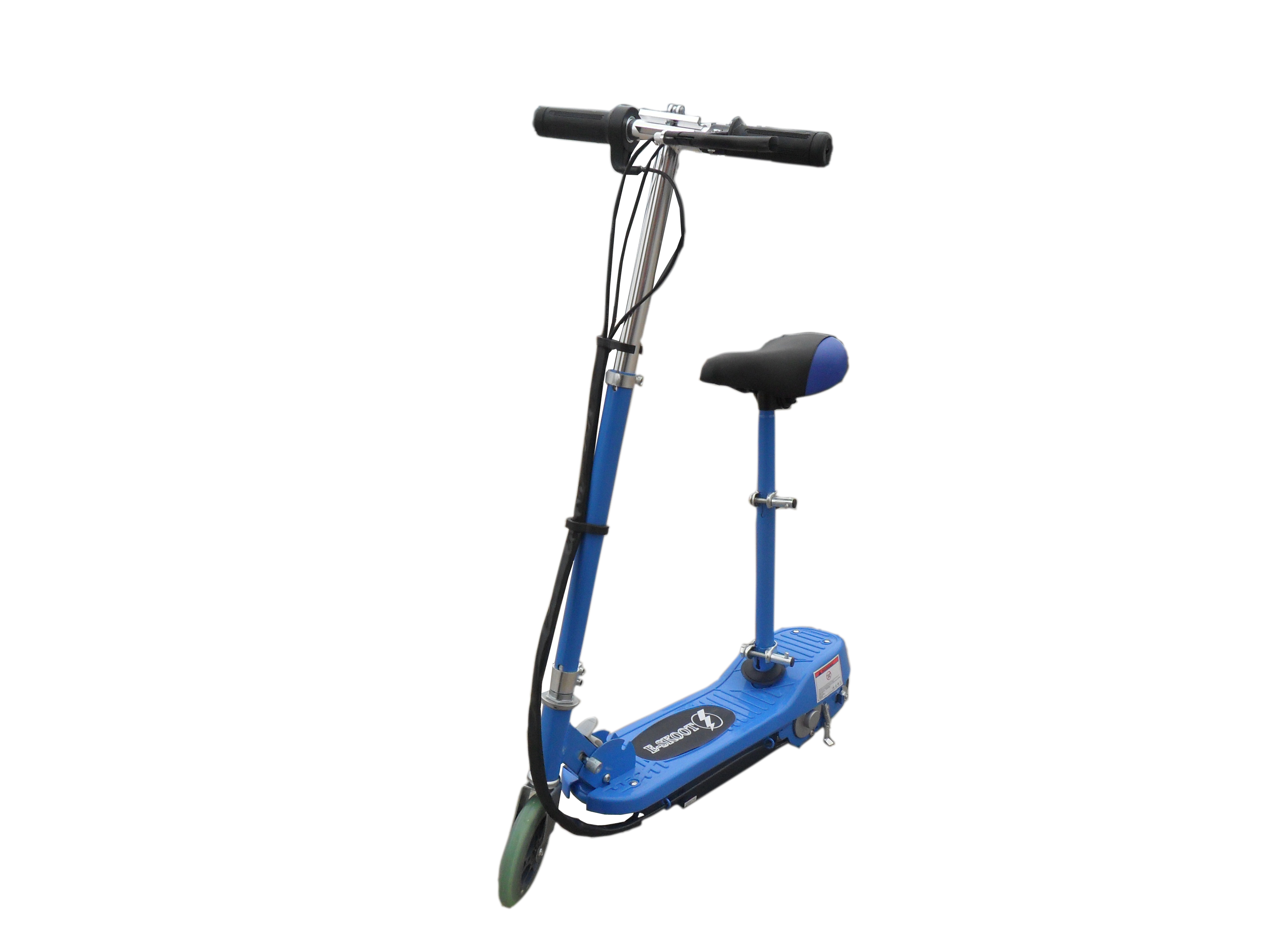 Blue Electric Scooter with Removable Seat Electrical Scooters