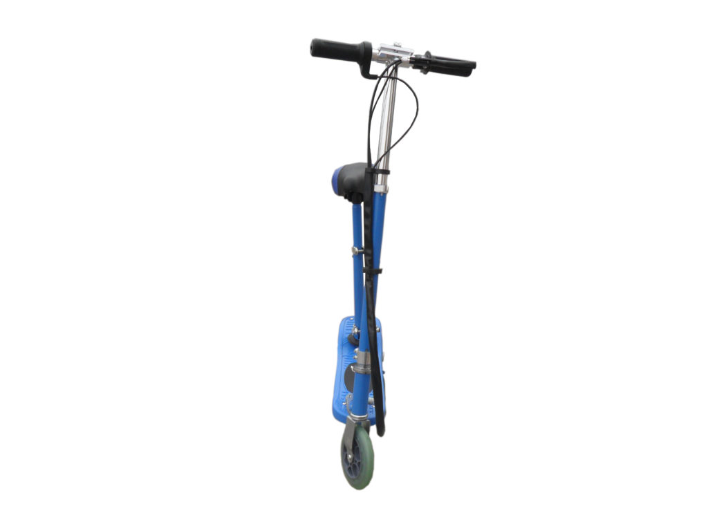 Blue Electric Scooter with Removable Seat Electrical Scooters