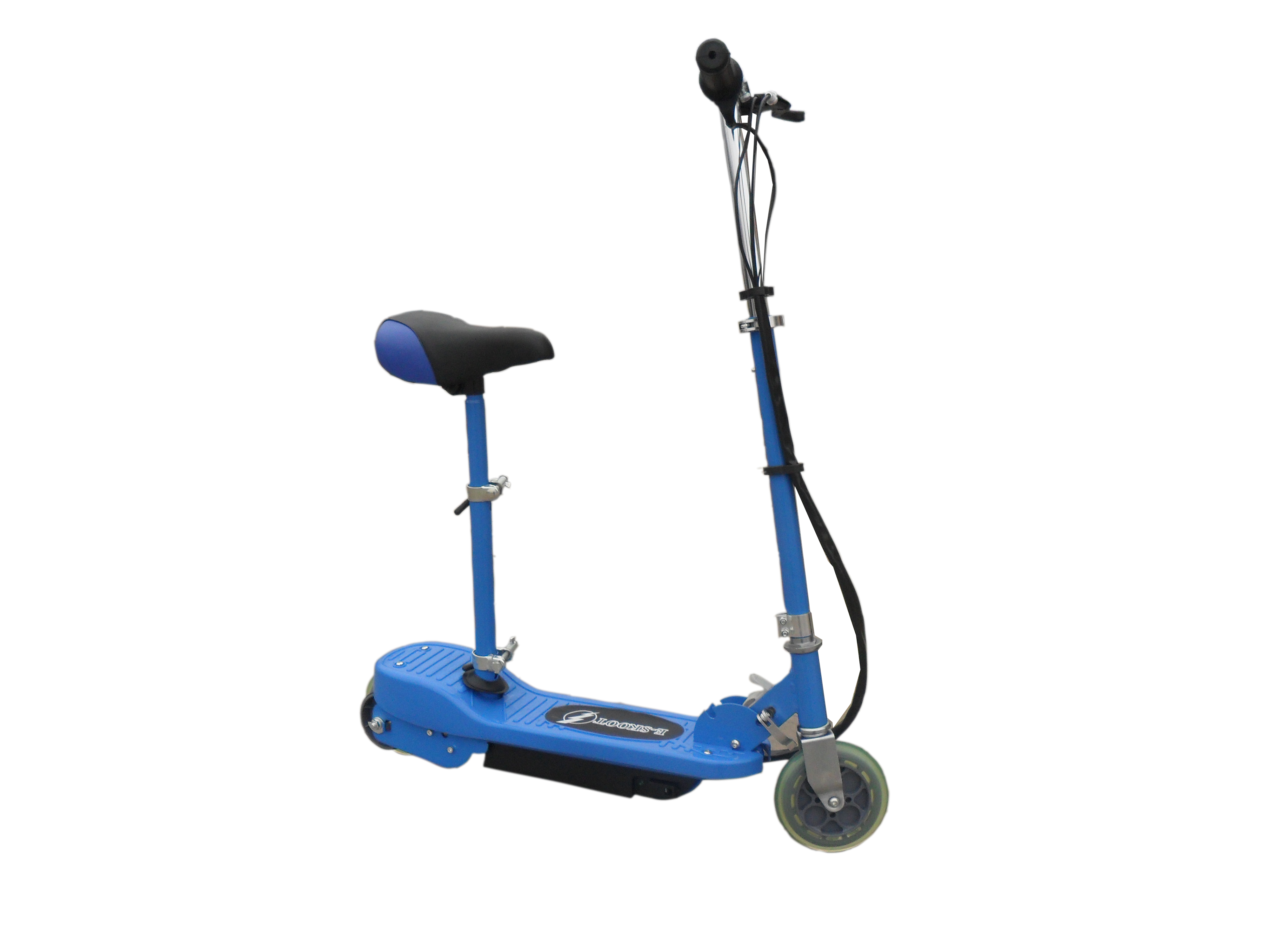 Blue Electric Scooter with Removable Seat Electrical Scooters