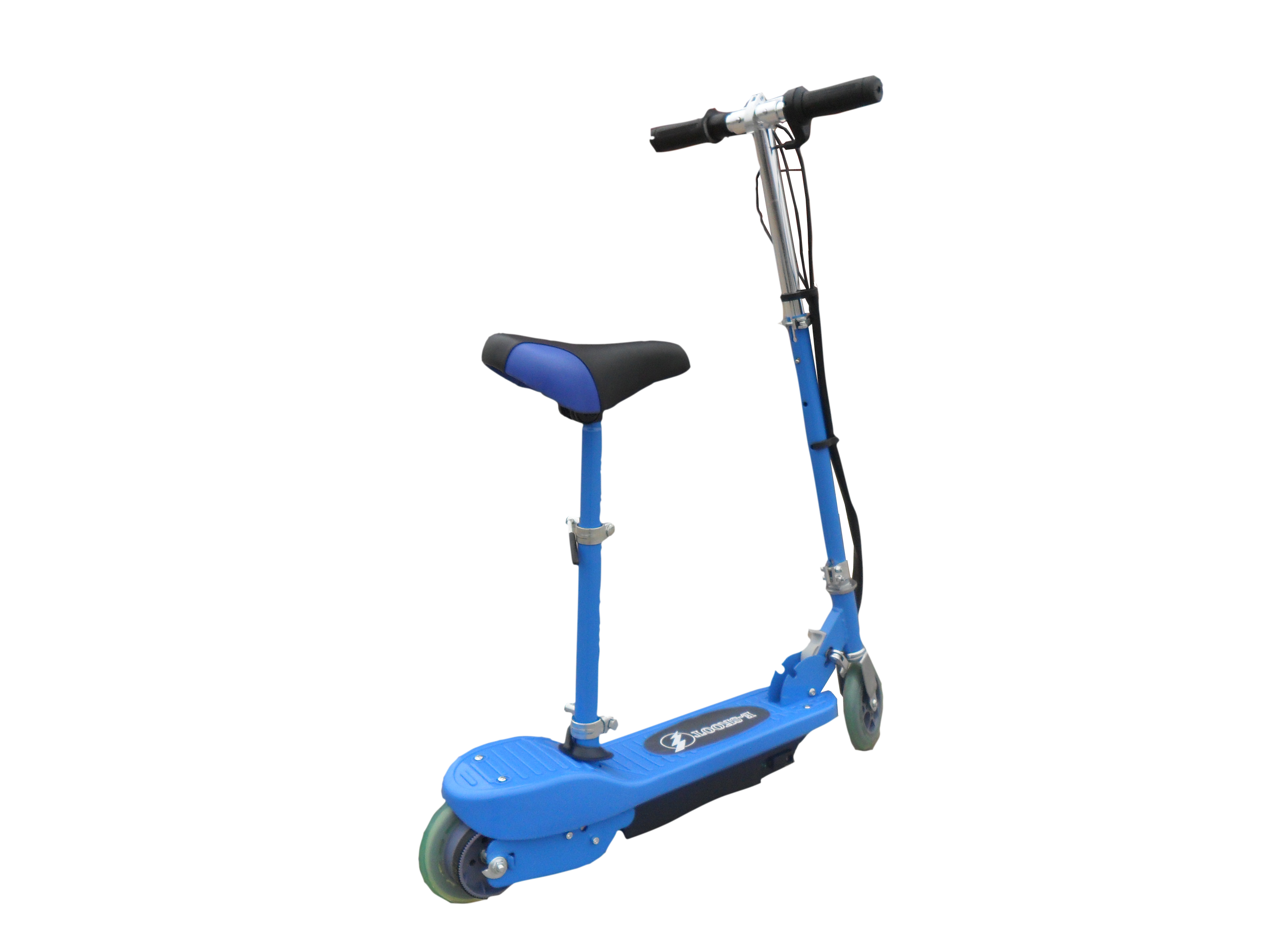 Blue Electric Scooter with Removable Seat Electrical Scooters