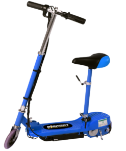 blue electric scooter