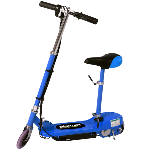 blue electric scooter