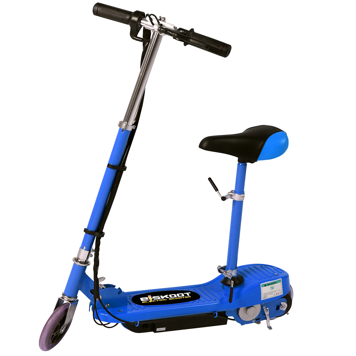 Blue Electric Scooter with Removable Seat Electrical Scooters