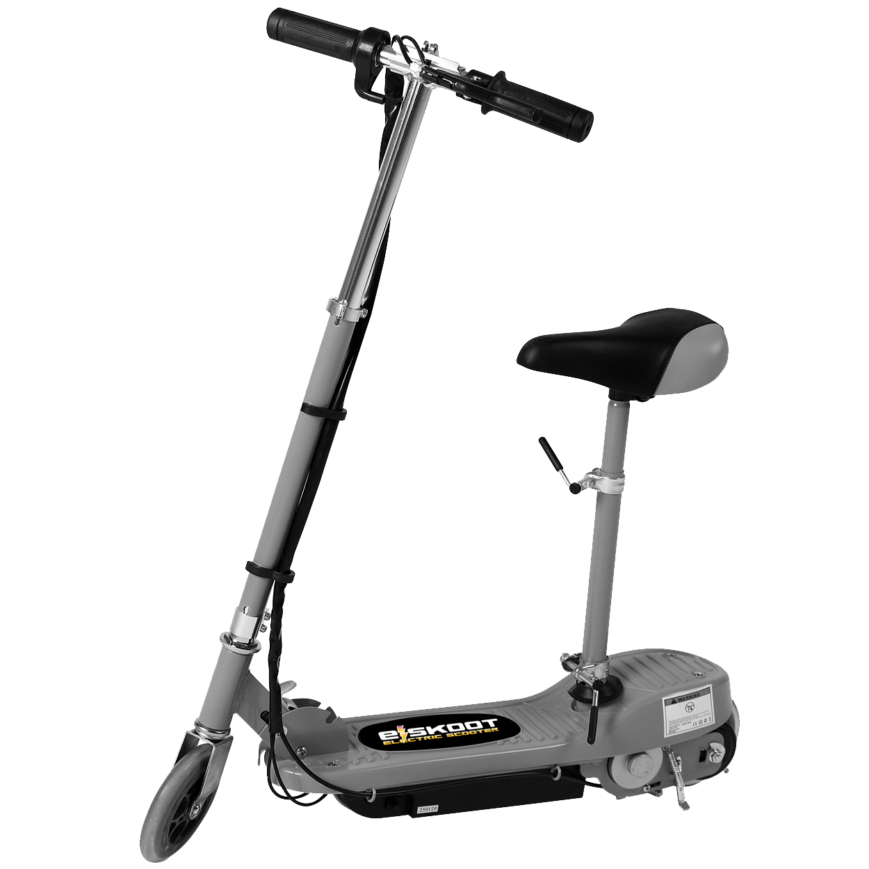 silver scooter