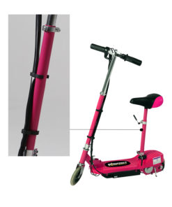 pink scooter pole