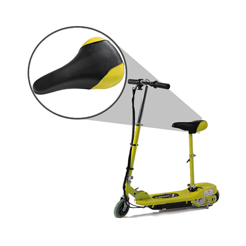 yellow scooter seat